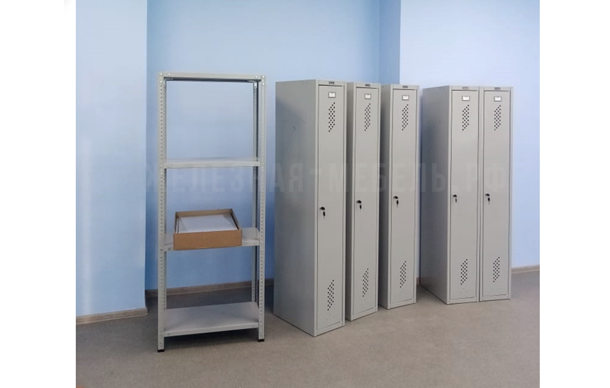 Стеллажи и шкафы для раздевалки в офис г. Нижний Новгород